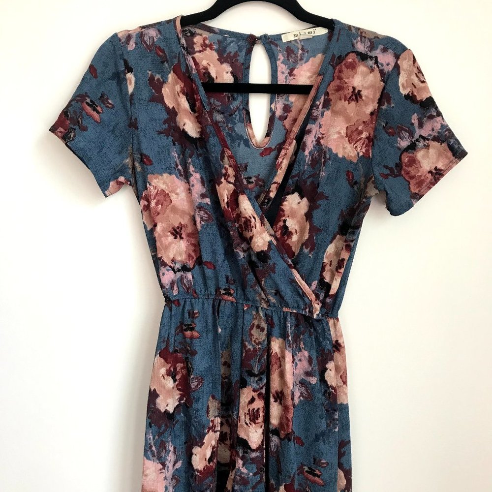 HIGH LOW FLORAL ROMPER